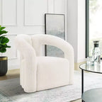 Fauteuil d'appoint rembourré Darian Modern Boucle - Manhattan Comfort