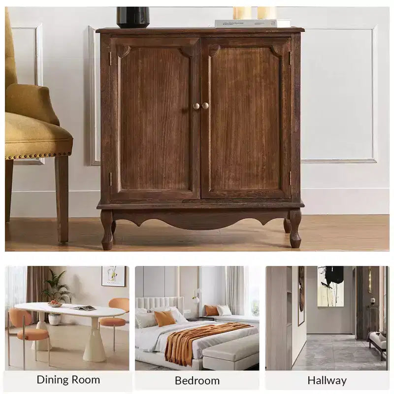 Hippe 34Tall-2 Meuble d'appoint de style ferme avec pieds réglables|Hulala Home