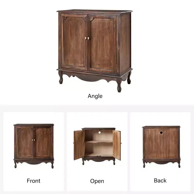 Hippe 34Tall-2 Meuble d'appoint de style ferme avec pieds réglables|Hulala Home