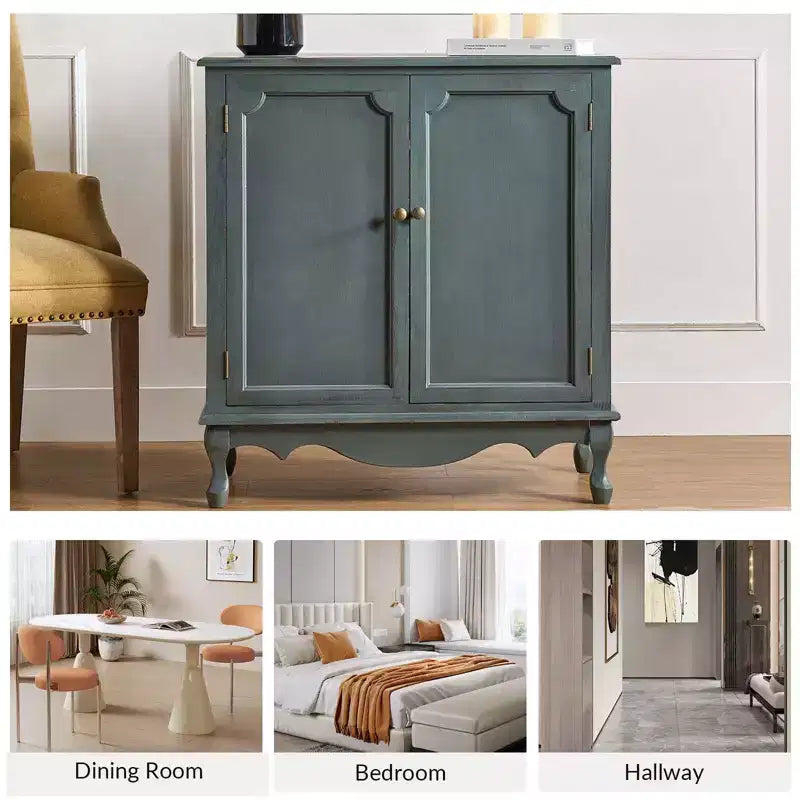 Hippe 34Tall-2 Meuble d'appoint de style ferme avec pieds réglables|Hulala Home