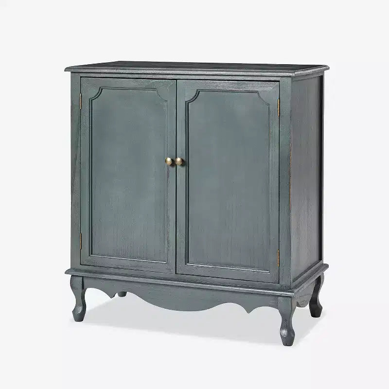 Hippe 34Tall-2 Door Farmhouse Style Accent Cabinet with Adjustable Legs|Hulala Home