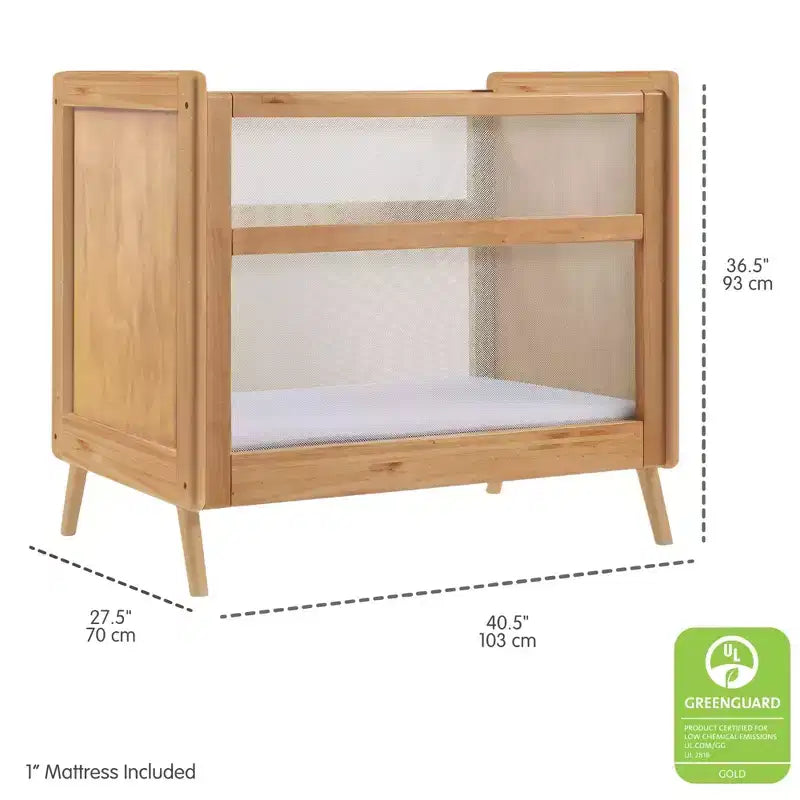 Berceau cododo BreathableBaby 2-en-1 en maille respirante, certifié Greenguard Gold