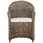 SAFAVIEH Sinja Yellow Rattan Club Chair - 24  x 26  x 35  - 24Wx26Dx35H