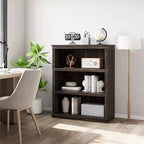 Bibliothèque à 3 étagères Whizmax, étagères de rangement autoportantes de 101,6 cm de haut, mobilier de décoration pour bureau à domicile, salon