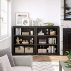 Bibliothèque à 3 étagères Whizmax, étagères de rangement autoportantes de 101,6 cm de haut, mobilier de décoration pour bureau à domicile, salon