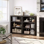 Bibliothèque à 3 étagères Whizmax, étagères de rangement autoportantes de 101,6 cm de haut, mobilier de décoration pour bureau à domicile, salon