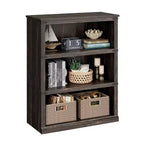 Bibliothèque à 3 étagères Whizmax, étagères de rangement autoportantes de 101,6 cm de haut, mobilier de décoration pour bureau à domicile, salon