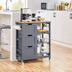 Yaheetech Desserte de cuisine roulante chariot de cuisine avec placard et tiroir
