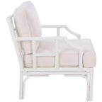 Fauteuil d'appoint Kazumi avec coussin - ACH6508 - Blanc - Safavieh