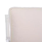 Fauteuil d'appoint Kazumi avec coussin - ACH6508 - Blanc - Safavieh