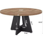 Table à manger ronde Lantine 47 pouces pour 4 personnes