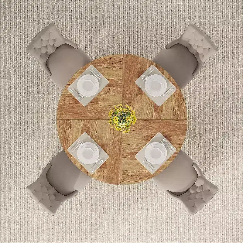 Table à manger ronde Lantine 47 pouces pour 4 personnes