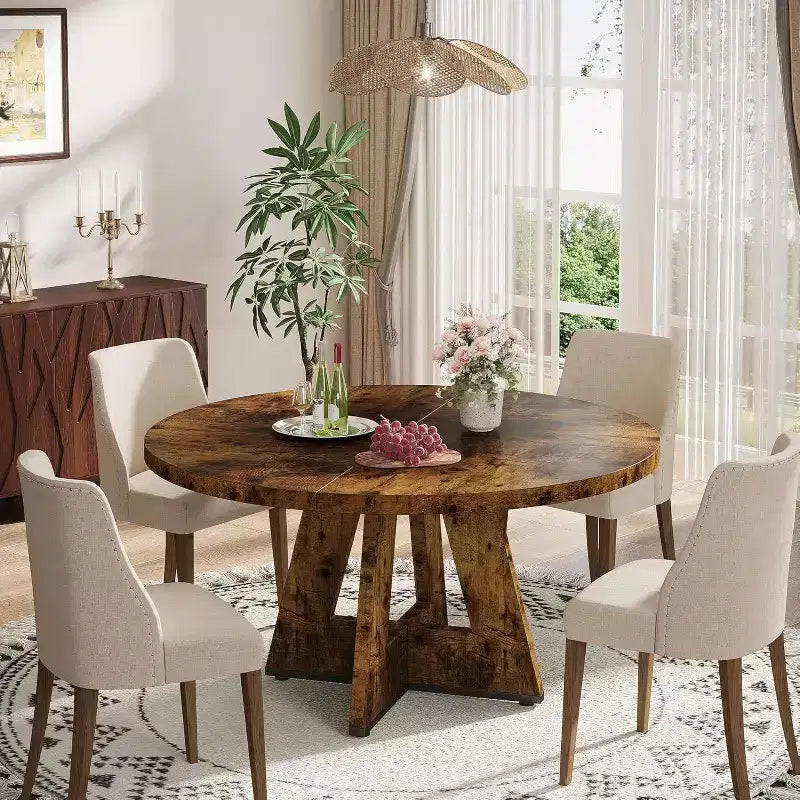Table à manger ronde Lantine 47 pouces pour 4 personnes