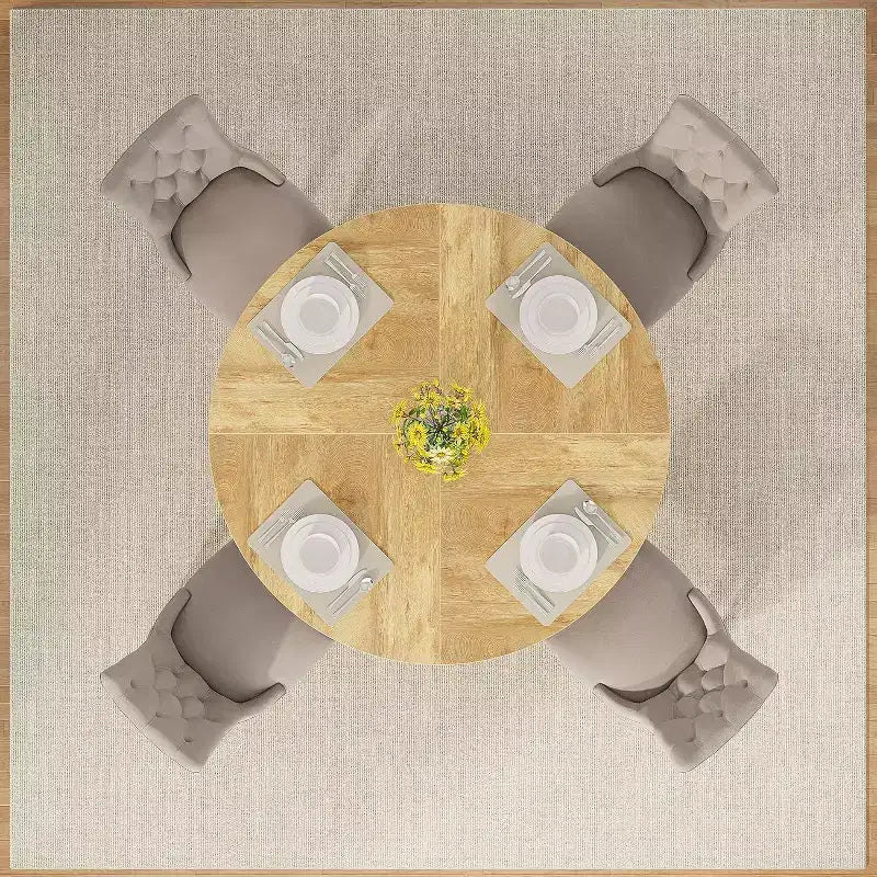 Table à manger ronde Lantine 47 pouces pour 4 personnes