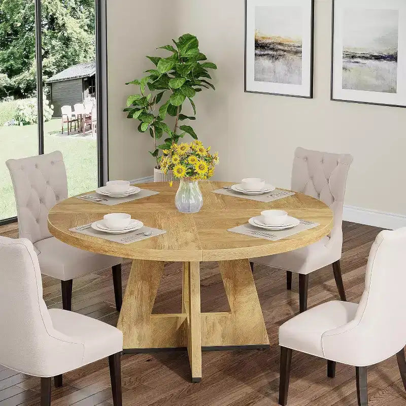Table à manger ronde Lantine 47 pouces pour 4 personnes