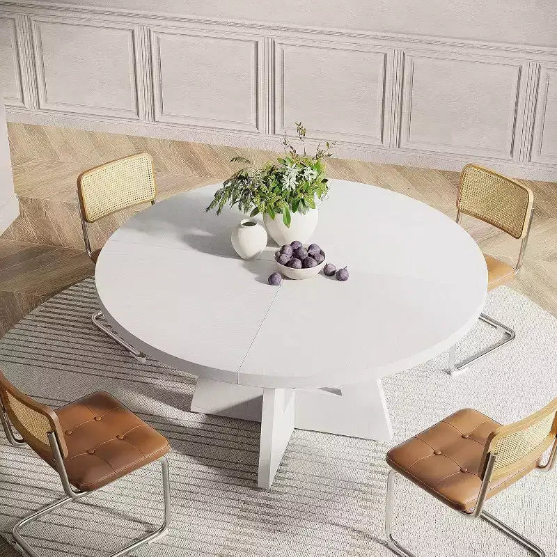 Table à manger ronde Lantine 47 pouces pour 4 personnes
