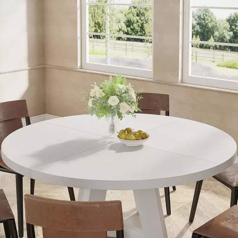 Table à manger ronde Lantine 47 pouces pour 4 personnes