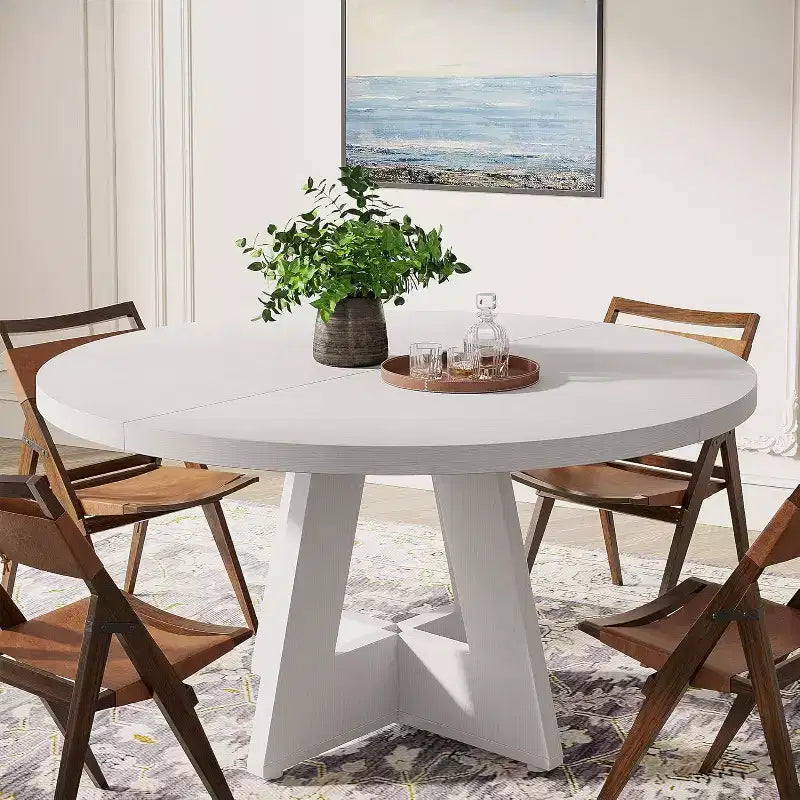 Table à manger ronde Lantine 47 pouces pour 4 personnes