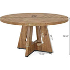 Table à manger ronde Lantine 47 pouces pour 4 personnes