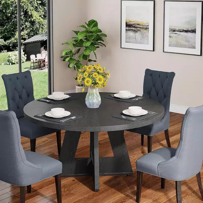 Table à manger ronde Lantine 47 pouces pour 4 personnes