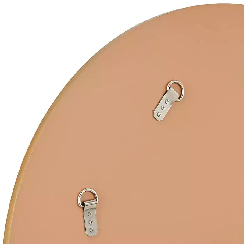 Miroir mural rond de vanité Cape Cod de Possini Euro Design, verre biseauté moderne, cadre noir, blanc ou doré, 31 1/2 pouces de large, pour salle de bain et maison.