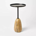 Marble Drink Table with Metal Top - Threshold designed with Studio McGee