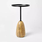 Table d'appoint en marbre avec plateau en métal - Threshold conçue avec Studio McGee