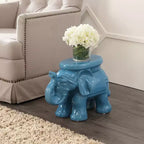 JONATHAN Y Tabouret de jardin/Table d'appoint en céramique White Elephant 14.25
