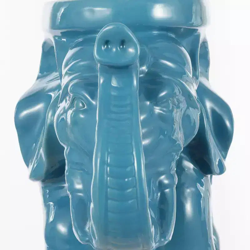 JONATHAN Y Tabouret de jardin/Table d'appoint en céramique White Elephant 14.25