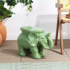 JONATHAN Y Tabouret de jardin/Table d'appoint en céramique White Elephant 14.25