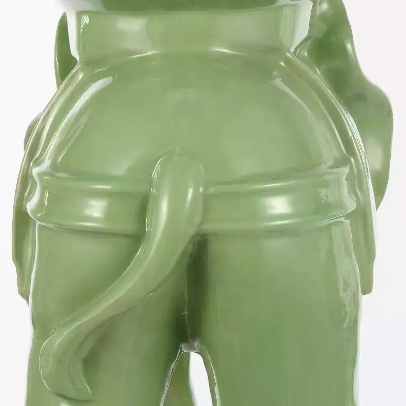 JONATHAN Y Tabouret de jardin/Table d'appoint en céramique White Elephant 14.25