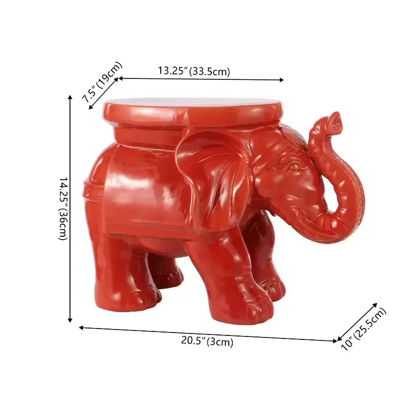 JONATHAN Y Tabouret de jardin/Table d'appoint en céramique White Elephant 14.25