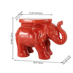 JONATHAN Y Tabouret de jardin/Table d'appoint en céramique White Elephant 14.25