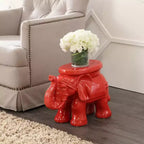 JONATHAN Y Tabouret de jardin/Table d'appoint en céramique White Elephant 14.25
