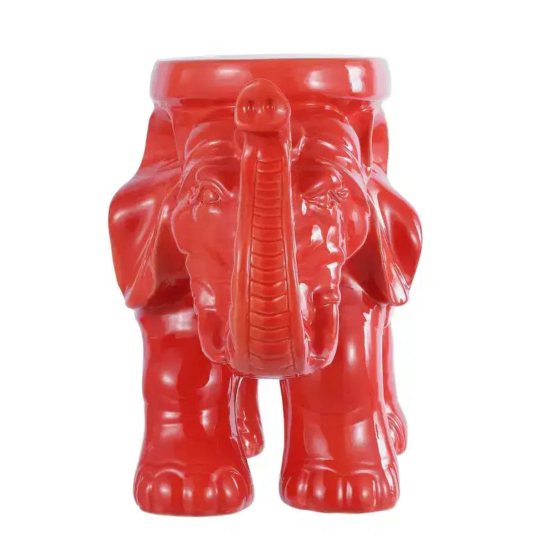 JONATHAN Y Tabouret de jardin/Table d'appoint en céramique White Elephant 14.25