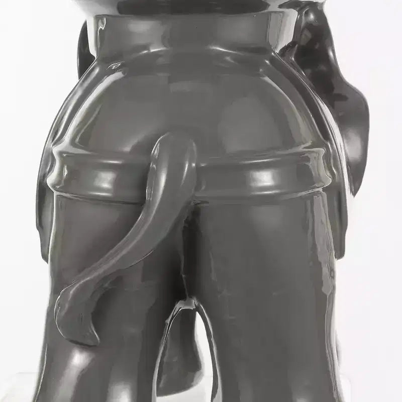 JONATHAN Y Tabouret de jardin/Table d'appoint en céramique White Elephant 14.25