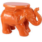 JONATHAN Y Tabouret de jardin/Table d'appoint en céramique White Elephant 14.25