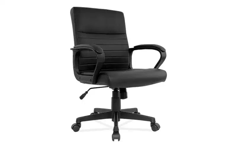 Alera Alera Breich Series Manager Chair, Supports Up to 275 lbs, 16.73 to 20.39 Seat Height, Black Seat/Back, Black Base