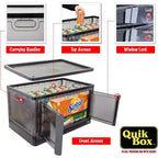 dbest products Boîtes de rangement empilables Quik Box avec portes, Organiseur pliable et Conteneur repliable - 72 L