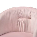 Chaise de bureau pivotante Baxton Studio Ravenna, contemporaine, glamour, en velours et métal