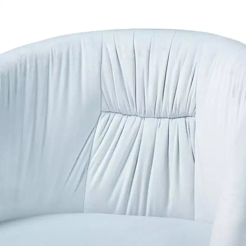 Chaise de bureau pivotante Baxton Studio Ravenna, contemporaine, glamour, en velours et métal