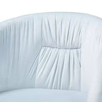 Chaise de bureau pivotante Baxton Studio Ravenna, contemporaine, glamour, en velours et métal