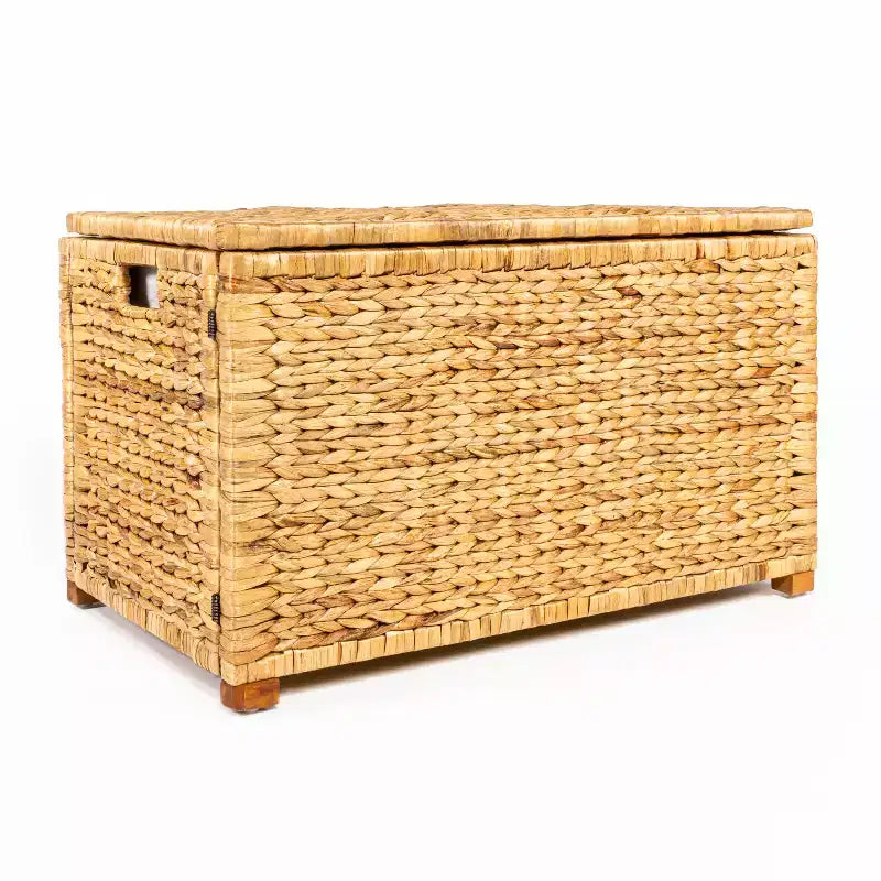 happimess Anada 30 Malle de rangement tressée en osier tissé à la main
