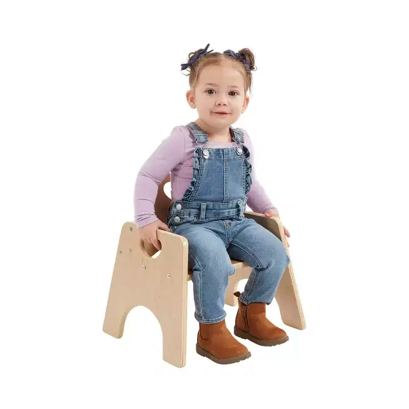 Lot de 2 chaises empilables en bois pour tout-petits 8 po