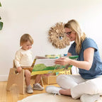 Lot de 2 chaises empilables en bois pour tout-petits 8 po