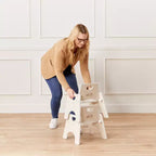 Lot de 2 chaises empilables en bois pour tout-petits 8 po
