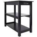 The Lakeside Collection Functional End Table with Power Outlets