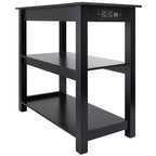 The Lakeside Collection Functional End Table with Power Outlets
