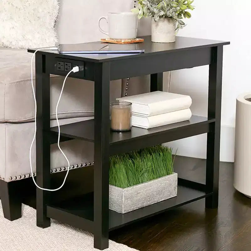 Table d'appoint fonctionnelle Lakeside Collection avec prises de courant