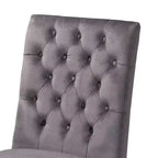 Lot de chaises de salle à manger Baxton Studio Caspera contemporain, glamour et luxueux en tissu velours et métal